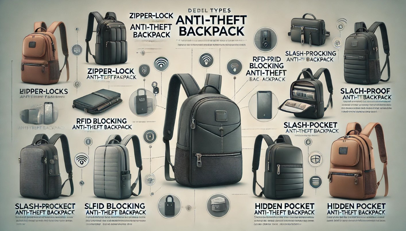 Types of Anti-Theft Backpack